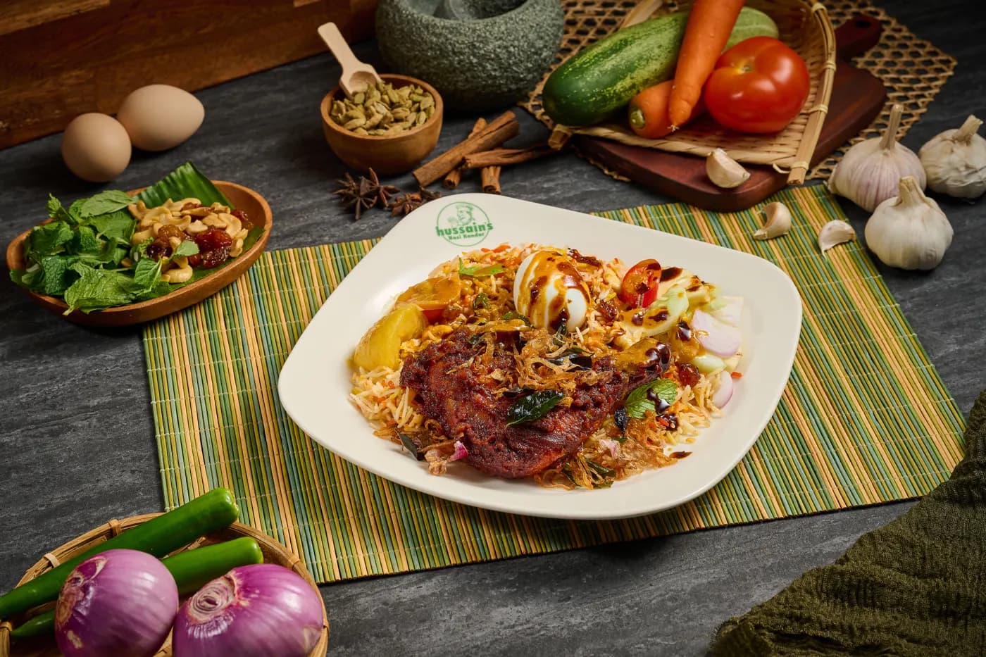 Nasi Briyani Ayam Bawang